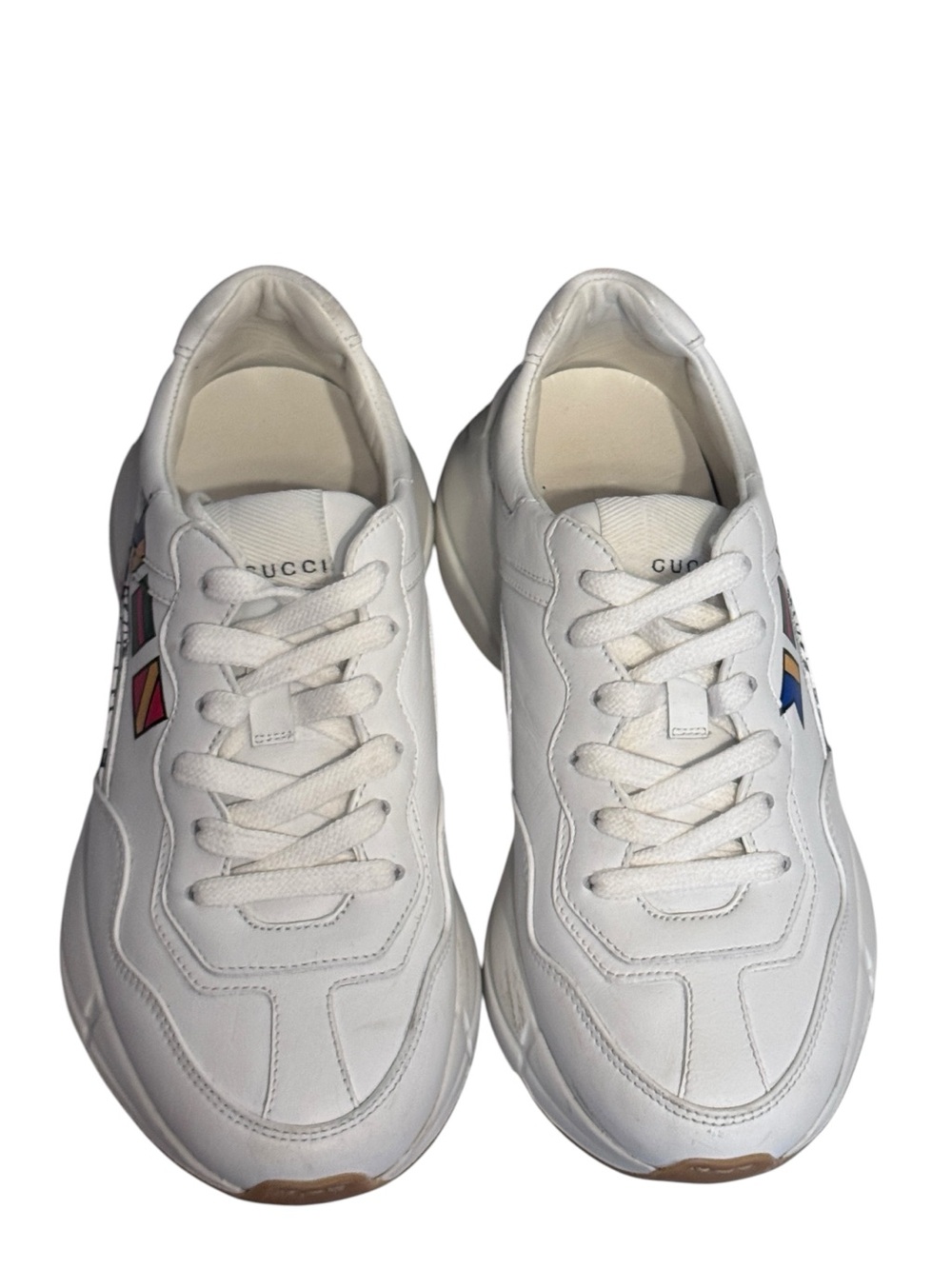Gucci Cream Leather Sneaker - Picture 2 of 9